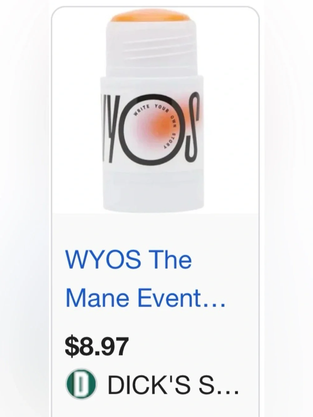 2x WYOS The Mane Event Shampoo Stick